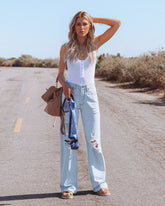 Layla Ribbed Tank Bodysuit - White Ins Street